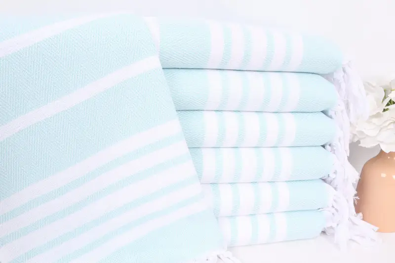 Mint Cotton Hand Towel Personalized Bath Towel, Beige, 20x40 Inches