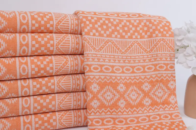 Bachelorette Gifts, Bachelorette Party Gift, Bridal Gifts, Summer Gift, Antibacterial Turkish peshtemal towel, 68x36 Cotton Geometric Towel - 3