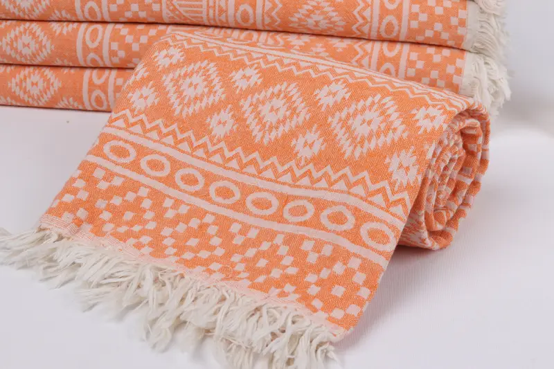 Bachelorette Gifts, Bachelorette Party Gift, Bridal Gifts, Summer Gift, Antibacterial Turkish peshtemal towel, 68x36 Cotton Geometric Towel - 5