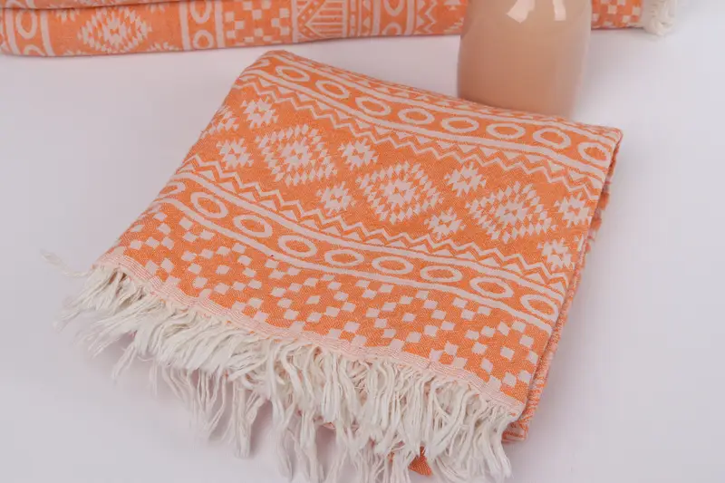 Bachelorette Gifts, Bachelorette Party Gift, Bridal Gifts, Summer Gift, Antibacterial Turkish peshtemal towel, 68x36 Cotton Geometric Towel - 6