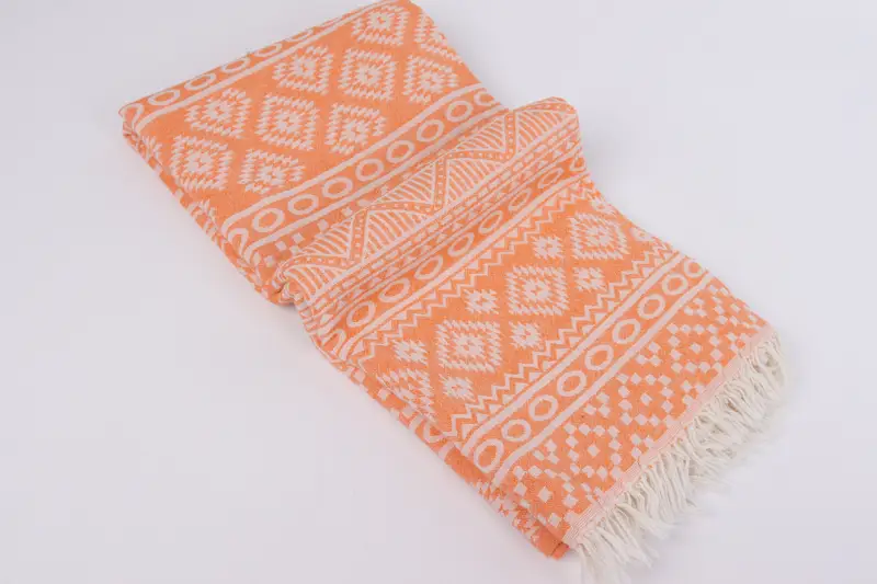 Bachelorette Gifts, Bachelorette Party Gift, Bridal Gifts, Summer Gift, Antibacterial Turkish peshtemal towel, 68x36 Cotton Geometric Towel - 7