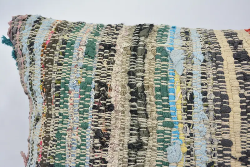 Pillow Case, Ethnic Throw Pillow Sham, Pillow for Couch, Vintage Kilim Throw Pillow, Handwoven Pillow Cover, Vintage Pillow, 16x24 Blue Pillow Sham - 2