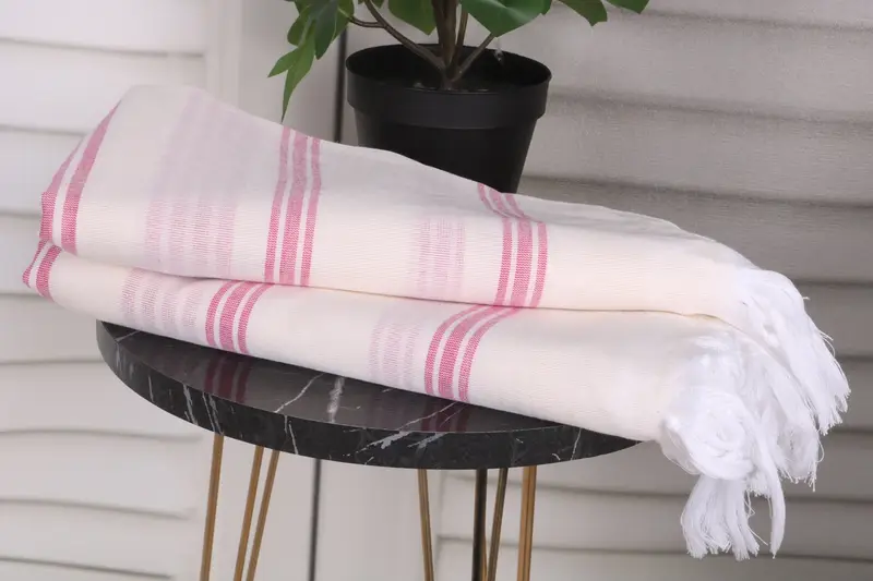 70x40 Cotton Striped Towel, Xmas Gifts, Personalized Towel, Turkish beach towel, Personalized Home Gift Wedding, Travel Towel, Bridesmaid Gift - 3