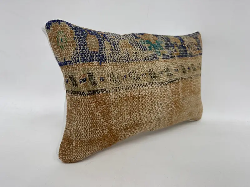 Vintage Kilim Throw Pillow, Car Cushion Cover, Outdoor Throw Pillow Cover, 12x20 Red Pillow Sham, Vintage Kilim Pillow, Gift Pillow, Pillow Sham - 3