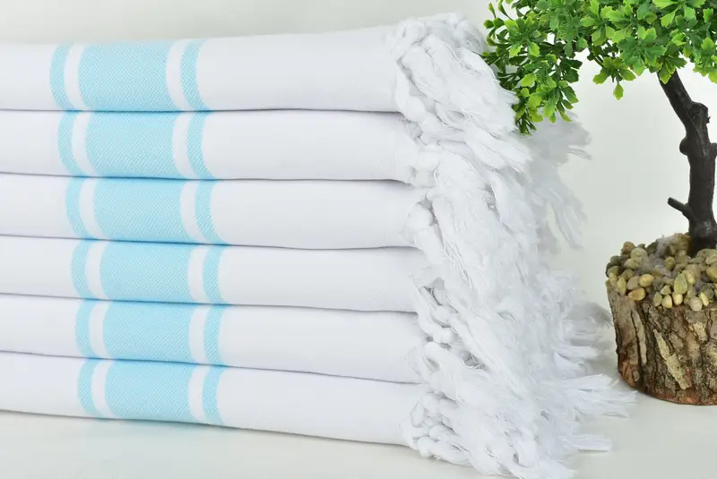 Personalized Towel, Best Beach Towel, Xmas Gifts, Bulk Order Towel, 70x40 Cotton Striped Towel, Spa Towel, Custom Wedding Towel, Bridal Shower Gift - 3