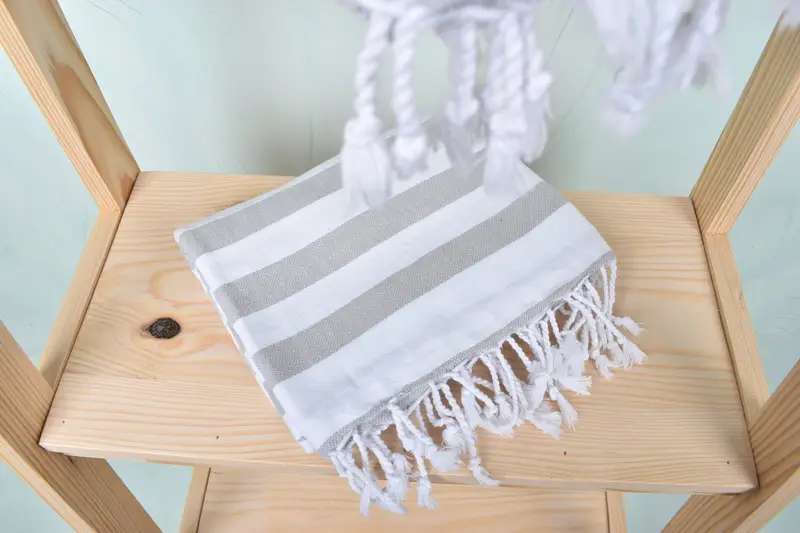 Embroidered Towel, Bridesmaid Favors, Decorative Towel, Towel With Name, 68x36 Cotton Striped Towel, Bachelorette Party Gift, Lightweight towel - 5