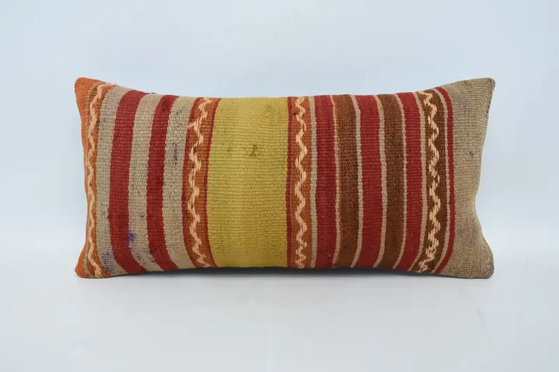 12x24 Red Pillow Sham, Home Decor Pillow, Personalized Gift Pillow Pillow Case, Gift Pillow, Pillow Cover, Kilim Cushion Sham - 1