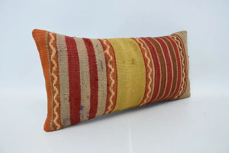 12x24 Red Pillow Sham, Home Decor Pillow, Personalized Gift Pillow Pillow Case, Gift Pillow, Pillow Cover, Kilim Cushion Sham - 3