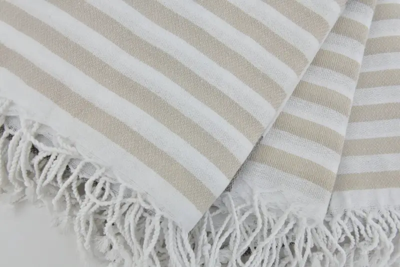 Personalized Turkish Towel, Summer Gift, Antibacterial Turkish peshtemal towel, 70x40 Cotton Striped Towel, Bachelorette Favor, Beach Towel Bulk - 5