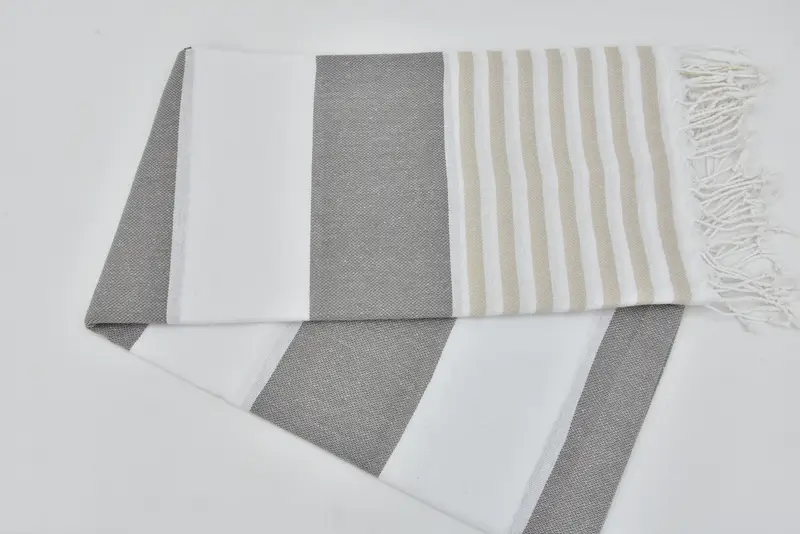 Personalized Turkish Towel, Summer Gift, Antibacterial Turkish peshtemal towel, 70x40 Cotton Striped Towel, Bachelorette Favor, Beach Towel Bulk - 4