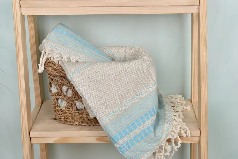 Hammam towel, Luxury Beach Towel, Quick-dry peshtemal, Monogram Towels, 68x40 Linen Striped Towel, Gift For Best Friend, Gym Towel, Best Beach Towel - 4