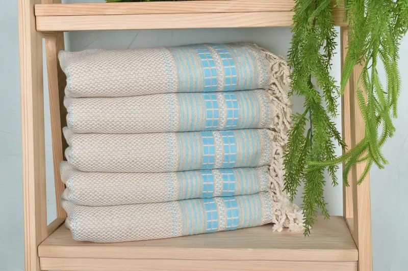 Hammam towel, Luxury Beach Towel, Quick-dry peshtemal, Monogram Towels, 68x40 Linen Striped Towel, Gift For Best Friend, Gym Towel, Best Beach Towel - 2