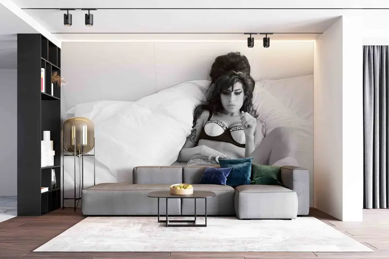 Woman Singer Wall Decals, Decor For Wall, Singer Paper Art, Amy Winehouse Paper Craft, Famous Wall Poster, Wall Covering,Sexy Woman Wall Art - 3