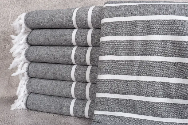 64x40 Cotton Striped Terry Towel, Lightweight Turkish towel, Turkish Towel Set, Gift For Him, Personalized Turkish Towel, Personalize Gift - 1