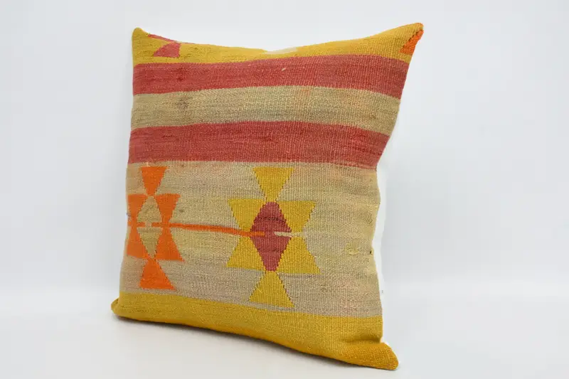 Interior Designer Pillow, Pillow for Couch, 24x24 Yellow Cushion Case, Pastel Pillow Cover, Boho Pillow Sham Cover, Pillow - 4
