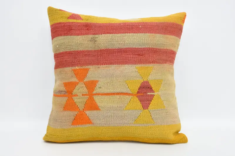 Interior Designer Pillow, Pillow for Couch, 24x24 Yellow Cushion Case, Pastel Pillow Cover, Boho Pillow Sham Cover, Pillow - 1