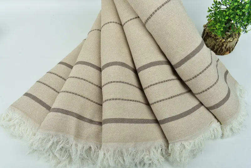 Gifts For Him, Scarf Towel, Fouta towel, Personalized Gift, Friends Beach Towel, 70x40 Cotton Striped Towel, Personalized Wedding Gift For Couple - 4
