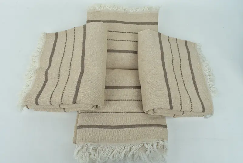 Gifts For Him, Scarf Towel, Fouta towel, Personalized Gift, Friends Beach Towel, 70x40 Cotton Striped Towel, Personalized Wedding Gift For Couple - 6