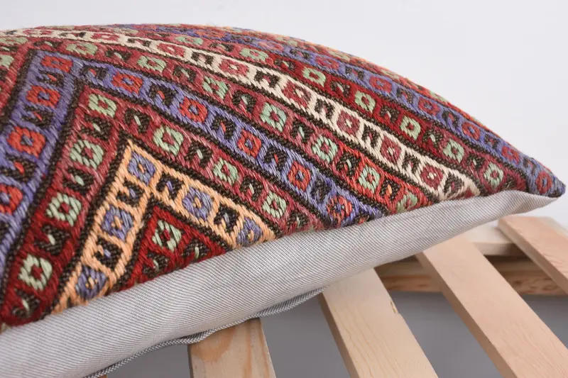 12x24 Red Pillow, Designer Throw Cushion Case, Cushion, Kilim Cushion Sham, Pillow for Couch, Bohemian Cushion Cushion Case, Kilim Pillow Cover - 7