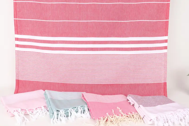 Maid Of Honor Gift, 70x40 Cotton Striped Towel, Unique Wedding Gift, Hammam towel, Turkish Towel USA, Fouta towel, Turkish Towel Monogram, Gym Towel - 8