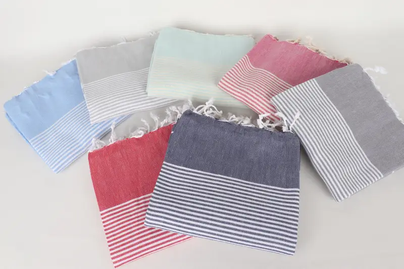 Maid Of Honor Gift, 70x40 Cotton Striped Towel, Unique Wedding Gift, Hammam towel, Turkish Towel USA, Fouta towel, Turkish Towel Monogram, Gym Towel - 3