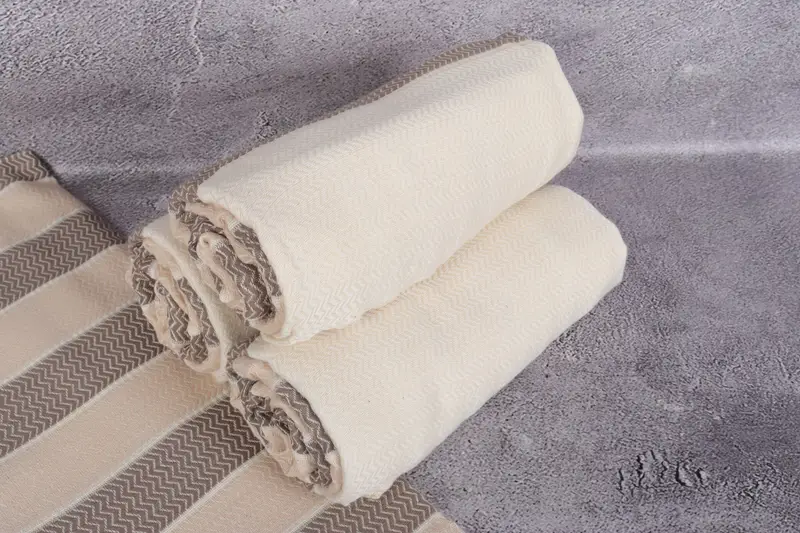Family Gift Basket, 68x40 Cotton Herringbone Towel, Gift For Mom, Sand-resistant towel, Embroidered Towel, Bachelor Gifts, Turkish Towel Bulk - 7