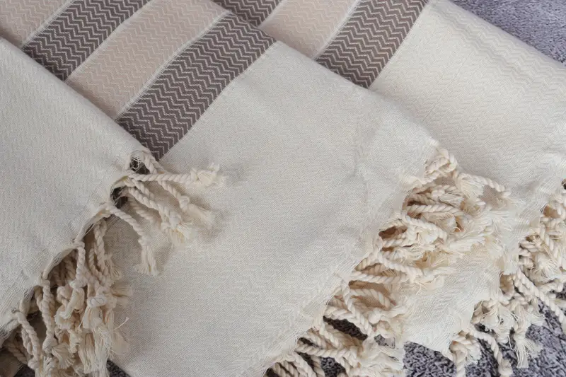 Family Gift Basket, 68x40 Cotton Herringbone Towel, Gift For Mom, Sand-resistant towel, Embroidered Towel, Bachelor Gifts, Turkish Towel Bulk - 5