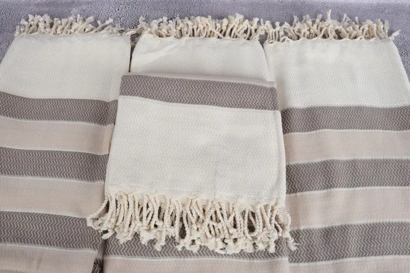 Family Gift Basket, 68x40 Cotton Herringbone Towel, Gift For Mom, Sand-resistant towel, Embroidered Towel, Bachelor Gifts, Turkish Towel Bulk - 4