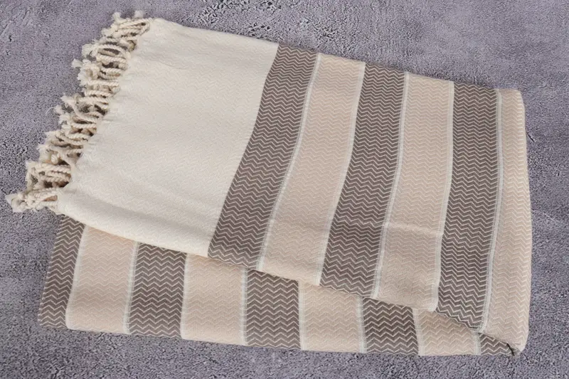 Family Gift Basket, 68x40 Cotton Herringbone Towel, Gift For Mom, Sand-resistant towel, Embroidered Towel, Bachelor Gifts, Turkish Towel Bulk - 6