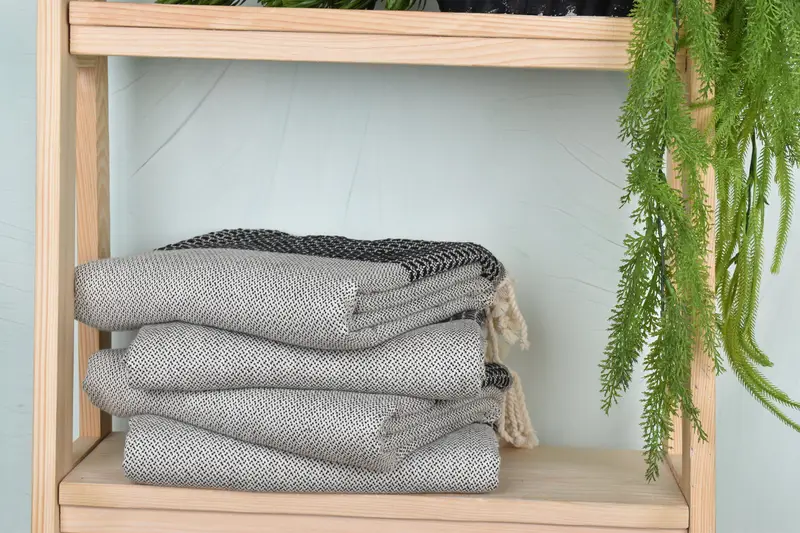 Handwoven organic Turkish towel for spa, Wedding Favors, 70x36 Cotton Striped Towel, Gift For Her, Personalized Gifts, Gift For Boyfriend - 14