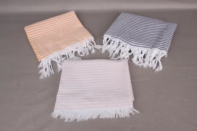 Yoga Towel, 68x36 Cotton Striped Towel, Personalized Beach Towel, Bulk Order Towel, Summer Gift, Lightweight Turkish towel, Halloween Gifts - 6