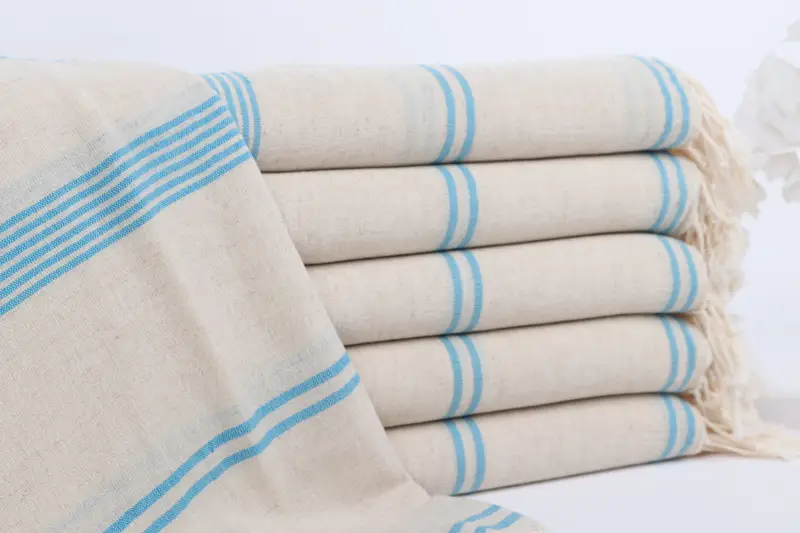 Personalized Towel, Spa Towel, Eco-friendly Turkish peshtemal towel, Christmas Gift, Turkish bath towel, 80x36 Cotton Striped Towel, Bridesmaid Gift - 1
