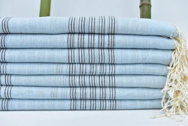 Personalized Bridesmaid Gift, Best Beach Towel, Halloween Bachelorette Party Favors, 70x40 Cotton Striped Towel, Wedding For Favor, Wedding Favors - 1