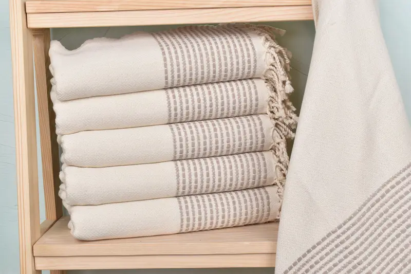 Bridesmaid Gift Light Beige Cotton Towel, Personalized, 36x69 Inches