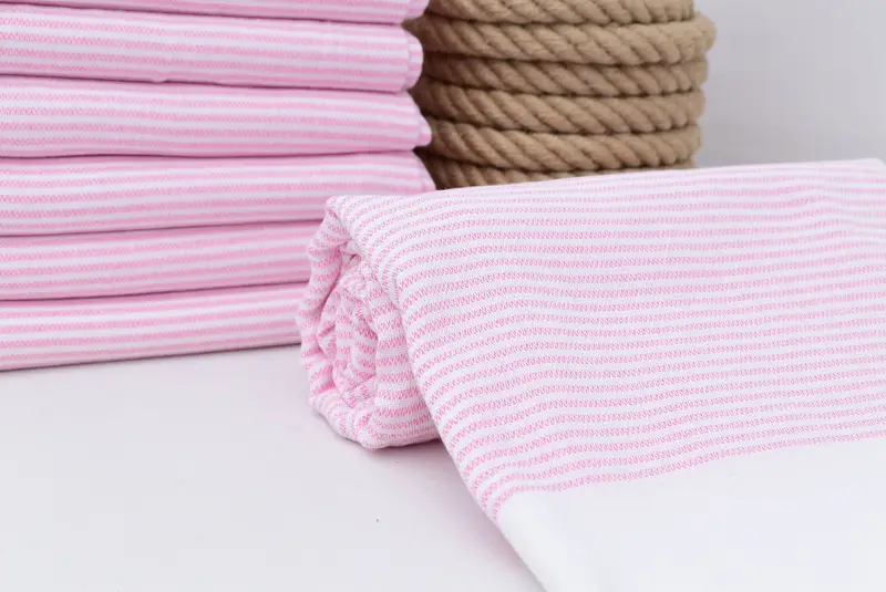 Beach Towel Bulk, Turkish beach towel, Lightweight towel, 70x36 Cotton Striped Towel, Bachelorette Party Favor, Embroidered Beach Towel - 6