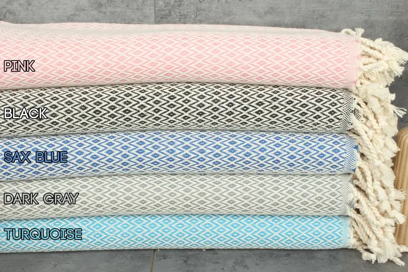 Custom Beach Towel Organic Cotton Beige Bath Towel 40x71 Inches