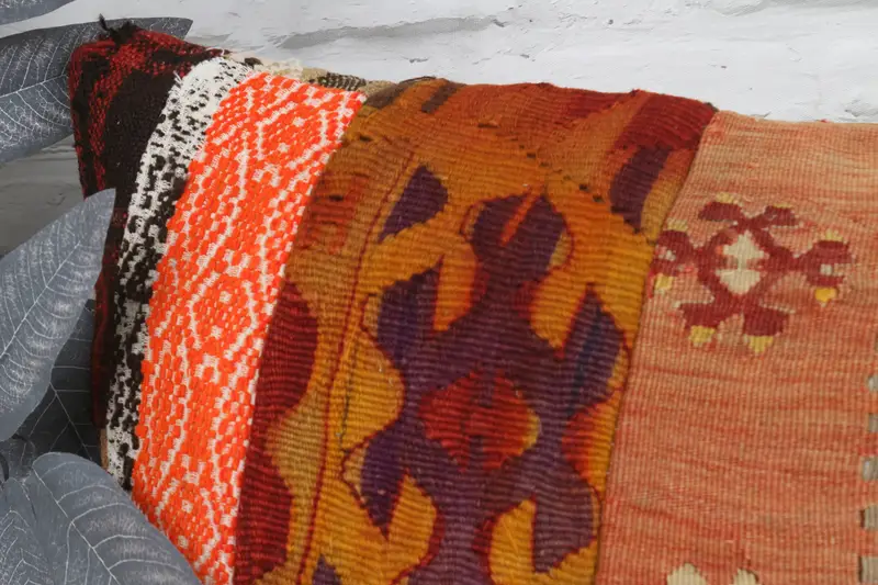 Pillow Case, 16x48 Red Pillow Cover, Turkish Pillow, Crochet Pattern Pillow Case, Antique Pillows, Toss Cushion, Cotton Pillow Cover, Kilim Pillow - 2