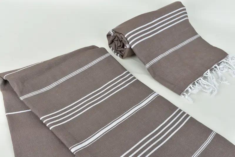 70x40 Cotton Striped Towel, Organic Cotton Towel, Monogrammed Beach Towel, Guest Towel, Large Turkish Towel, Custom Gift, Anniversary Gift For Her - 7