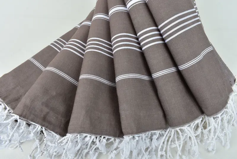 70x40 Cotton Striped Towel, Organic Cotton Towel, Monogrammed Beach Towel, Guest Towel, Large Turkish Towel, Custom Gift, Anniversary Gift For Her - 4