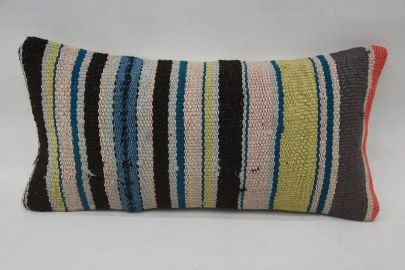 8x16 Blue Cushion Cover, Pet Cushion, Pillow, Throw Kilim Pillow, Decorative Throw Pillow, Vintage Kilim Throw Pillow, Pillow for Couch - 1