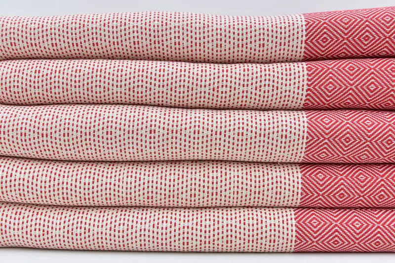 Gift For Him, 104x80 Cotton Diamond Towel, Wedding Favors, Turkish Cotton Throw Blanket, Organic Throw, Throw Blanket Couch, Personalized Blanket - 4