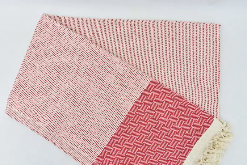 Gift For Him, 104x80 Cotton Diamond Towel, Wedding Favors, Turkish Cotton Throw Blanket, Organic Throw, Throw Blanket Couch, Personalized Blanket - 2