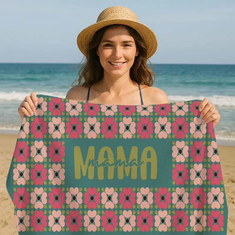 Organic Cotton Boho Beach Towel, Perfect for Summer Relaxation - 1