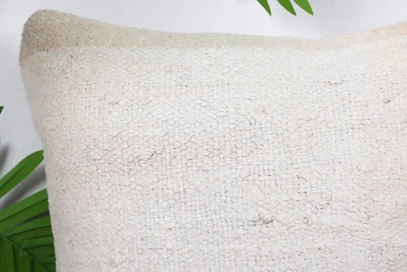 Custom Pillow Sham, 16x16 White Pillow, Boho Pillow Sham Cover, Antique Pillows, Farmhouse Cushion, Ethnical Kilim Rug Pillow, Pillow Cover - 2