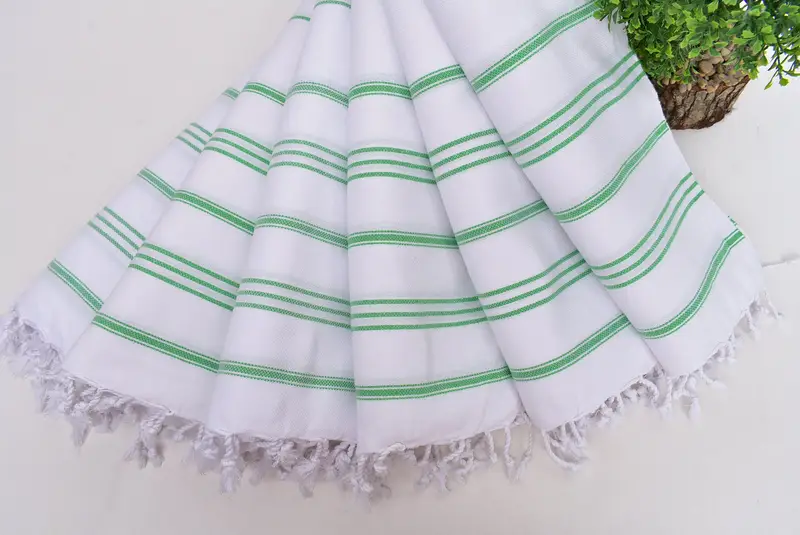 40x24 Cotton Striped Towel, Monogram Kitchen Towel, Wedding Gift, Wedding Day Gift For Bride, Turkish Towel Monogram, Turkish Towel Hand Towel - 4