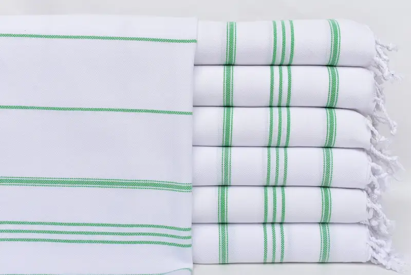 40x24 Cotton Striped Towel, Monogram Kitchen Towel, Wedding Gift, Wedding Day Gift For Bride, Turkish Towel Monogram, Turkish Towel Hand Towel - 1
