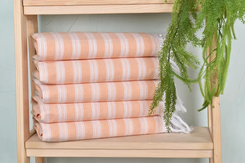 70x40 Cotton Striped Towel, Birthday Gift, Bridal Shower Favors, Summer Towel, Personalized Wedding Gift, Unique Wedding Gift, Bridal Shower Gift - 1
