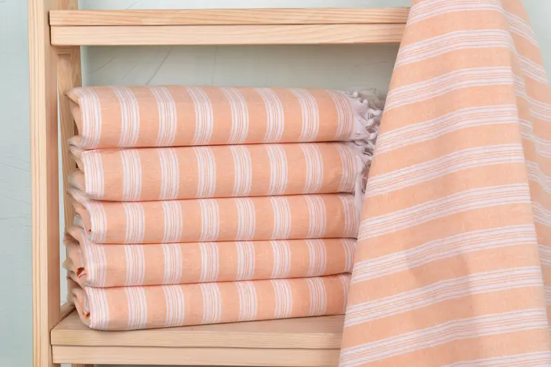 70x40 Cotton Striped Towel, Birthday Gift, Bridal Shower Favors, Summer Towel, Personalized Wedding Gift, Unique Wedding Gift, Bridal Shower Gift - 2