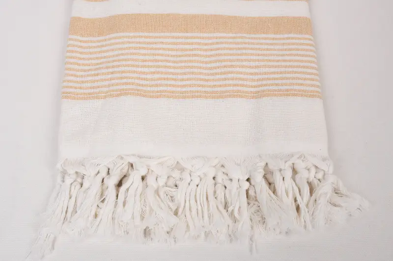 Personalized Turkish Towel, Quick-Dry Beach Towel, Bridal Shower Favor, Beach Towel Monogram, Best Friend Gift, 68x40 Cotton Striped Terry Towel - 3