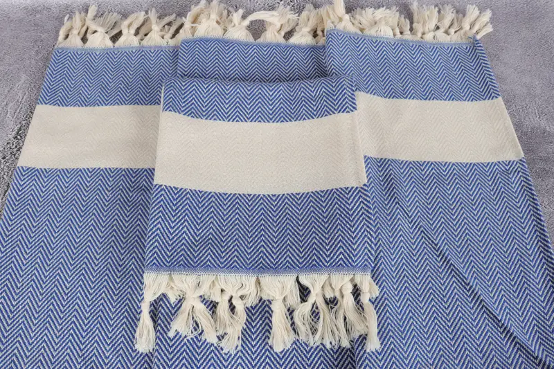 36x18 Cotton Herringbone Towel, Birthday Gift, Holiday Towel, Kitchen Towel, Wedding Anniversary Gift, Personalized Hand Towel, Personalized Gifts - 4